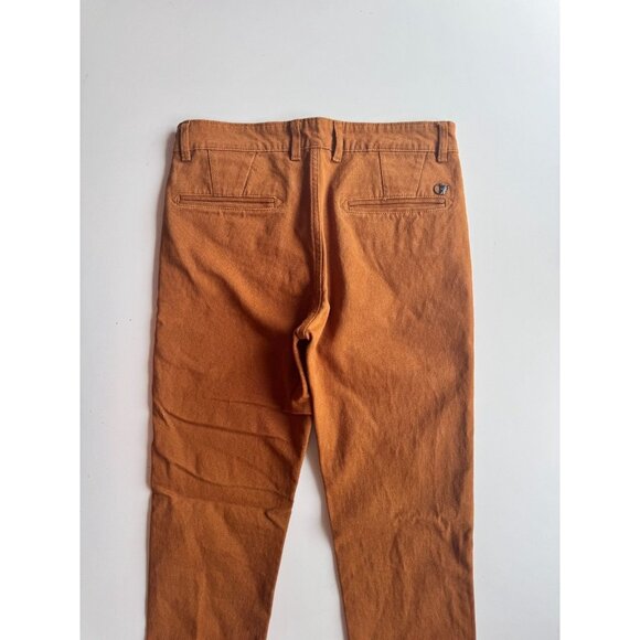 VERSACE Brown 100% Cotton Basketweave Twill Low Rise Skinny Jeans Pants, Size 30 - Picture 5 of 16